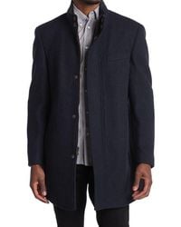 Hart Schaffner Marx - Genoa Wool Blend Twill Coat - Lyst
