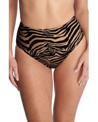 Natori - Reversible High Waist Bikini Bottoms - Lyst