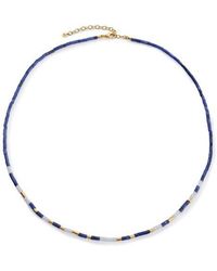 Monica Vinader - Delphi Semiprecious Stone & 18K Vermeil Beaded Necklace - Lyst