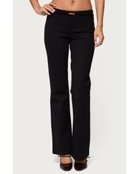 Edikted - Metiza Belted Flare Pants - Lyst
