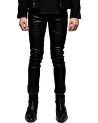 Monfrere - Noir Straight Leg Leather Pants - Lyst