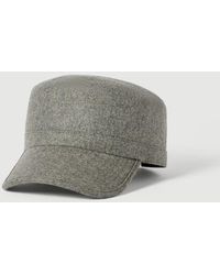 Brunello Cucinelli - Virgin Wool Flannel Field Cap - Lyst