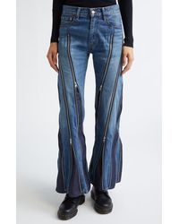 Junya Watanabe - X Levi's Zip Detail Flare Jeans - Lyst
