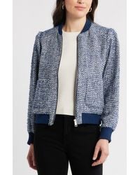 Caslon - Tweed Bomber Jacket - Lyst