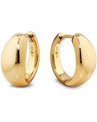DEVATA - Dome Hoop Earrings - Lyst