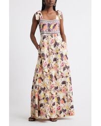 Treasure & Bond - Linen Blend Maxi Sundress - Lyst