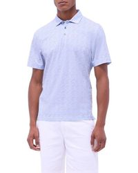 Bugatchi - Victor Ooohcotton Leaf Print Polo - Lyst