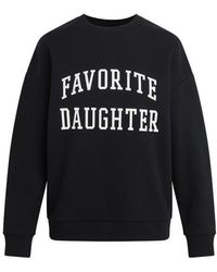 FAVORITE DAUGHTER - Collegiate Cotton Blend Sweatshirt - Lyst