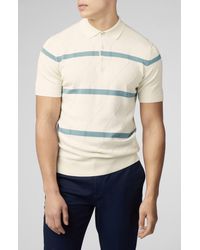 Ben Sherman - Argyle Stripe Polo Sweater - Lyst