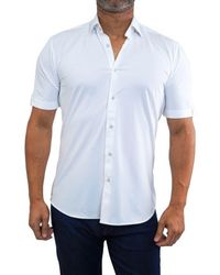 Maceoo - Galileo Stretchcore Short Sleeve Performance Button-Up Shirt - Lyst