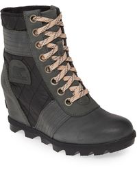 sorel sandy wedge boot