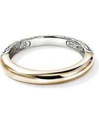 John Hardy - Jh Essential 14K & Sterling Band Ring, 3Mm - Lyst