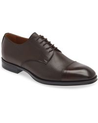 Canali - Perforated Plain Cap Toe Derby - Lyst