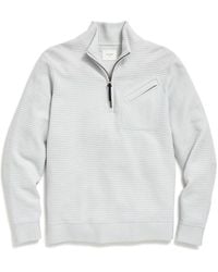 Billy Reid - Quilted Half Zip Pullover - Lyst