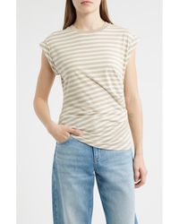 BOSS - Epka Stripe Cotton Muscle T-Shirt - Lyst