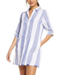Tommy Bahama - Rugby Beach Stripe Cover-up Tunic Shirt - Lyst