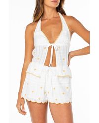 Roxy - Full Bloom Halter Top - Lyst