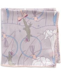 Lost Pattern - Datura Silk Pocket Square - Lyst