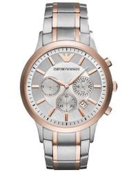 armani watch two tone