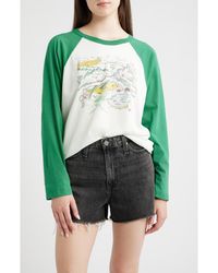 Daydreamer - Map Of Nowhere Oversized Raglan Graphic Tee - Lyst
