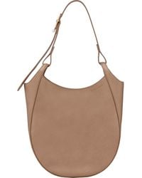 Longchamp - Large Le Foulonne Leather Hobo Bag - Lyst