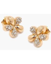 Yoj - Luna Mini Flower Crystal Stud Earring - Lyst