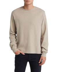 FRAME - Duo Fold Long Sleeve Cotton T-shirt - Lyst