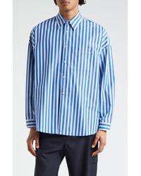 Marni - Stripe Organic Cotton Poplin Button-up Shirt - Lyst