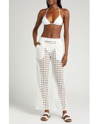 Solid & Striped - Delaney Wide Leg Cover-up Pants - Lyst