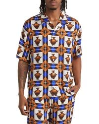 Drole de Monsieur 'La Chemise Faïence' Shirt Featuring All Over Azulejos