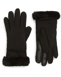 UGG - Seamed Touchscreen Compatible Genuine Shearling Gloves - Lyst