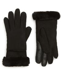 UGG - Seamed Touchscreen Compatible Genuine Shearling Gloves - Lyst