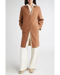 Eleventy - Zip Front Wool Coat - Lyst
