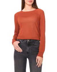 Halogen® - Crewneck Raglan Sleeve Sweater - Lyst