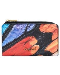 Desigual - Feather Print Medium Wallet - Lyst