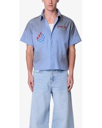 MNML - Vintage Short Sleeve Button-Up Work Shirt - Lyst