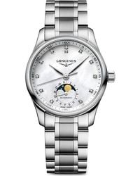 Longines - Master Collection Automatic Diamond Bracelet Watch, 34Mm - Lyst