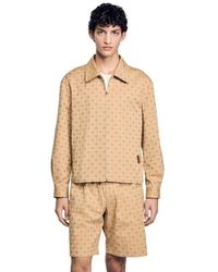 Sandro - Square Cross Zip-Up Jacket - Lyst