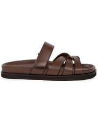 Bobbies - Atlas Flat Sandals - Lyst