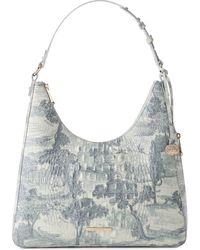 Brahmin - Tabitha Croc Embossed Leather Shoulder Bag - Lyst