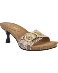 Guess - Dexta Buckle Strap Sandal - Lyst