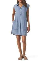 Splendid - Wren Chambray Shift Minidress - Lyst
