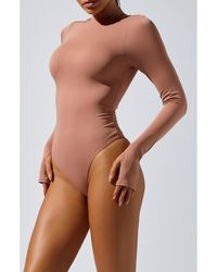 Heroine Sport - Mock Neck Long Sleeve Bodysuit - Lyst