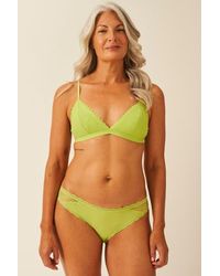 Stripe & Stare - Eco Lace Padded Triangle Bra & Original Knicker Set - Lyst