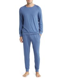 Daniel Buchler - Long Sleeve Stretch Viscose Pajama T-shirt - Lyst