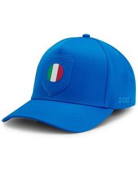 BOSS - Poulin Lux Flag Patch Adjustable Baseball Cap - Lyst