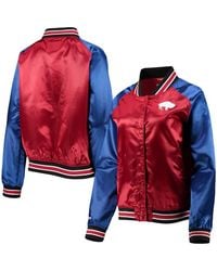Mitchell & Ness - Buffalo Bills Team 2.0 Satin Raglan Full-Snap Jacket - Lyst