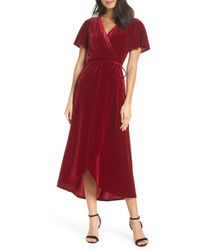 chelsea28 ruffle midi dress