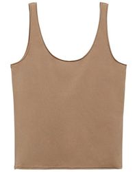Mango - Stretch Cotton Tank - Lyst