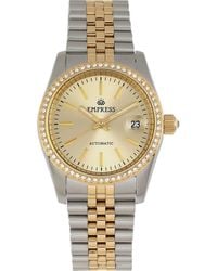 Empress - Constance Automatic Bracelet Watch With Date - Lyst